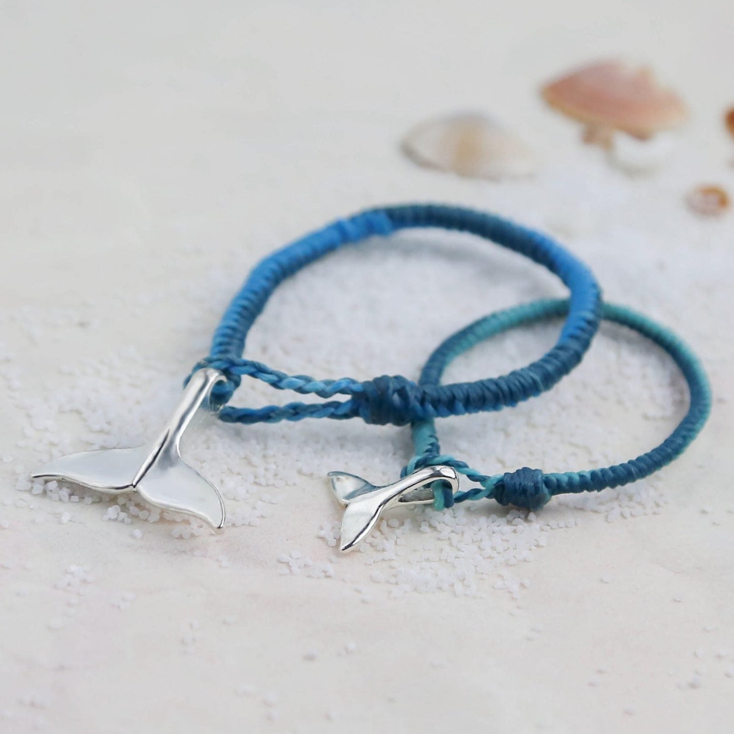 禮品組合 — The Whale鯨魚尾自由藍情侶編織手環