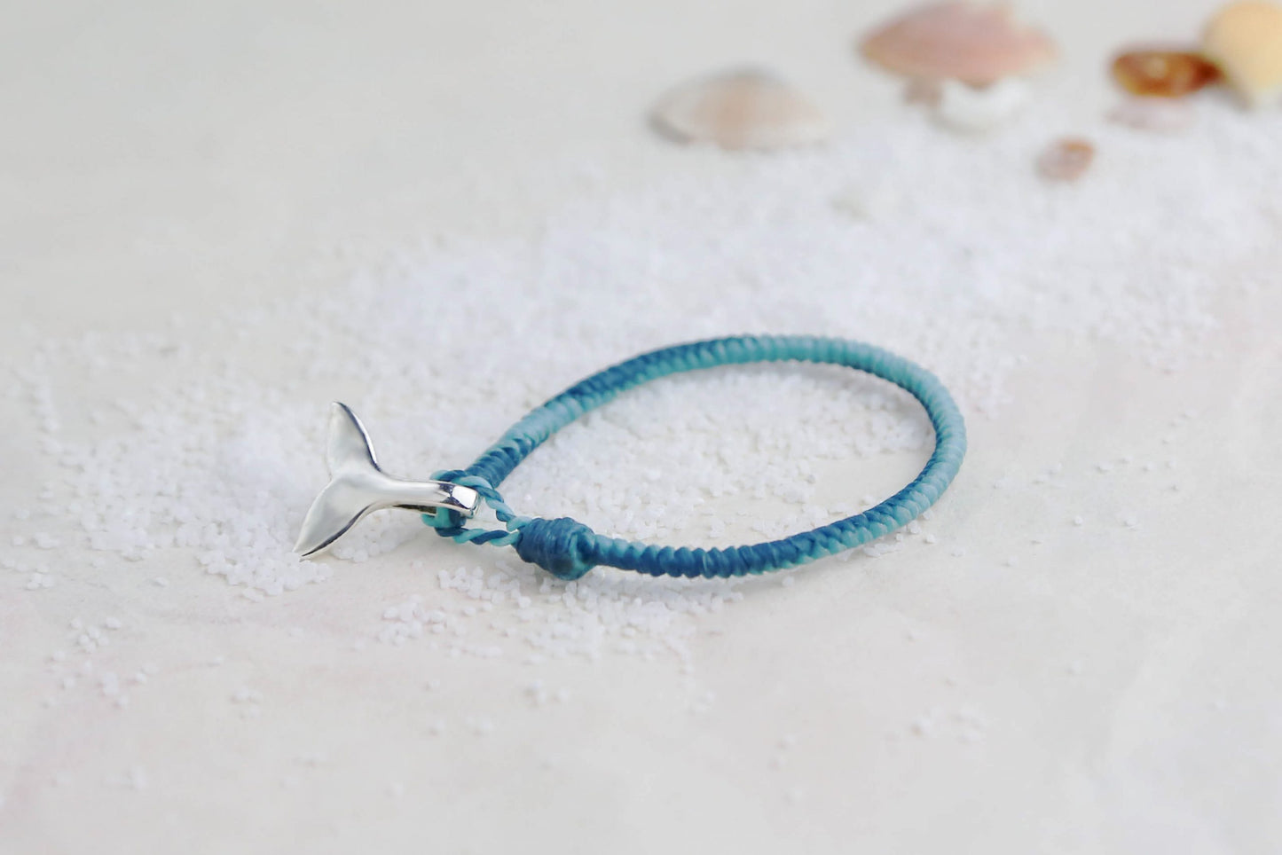 鯨魚尾編織手環