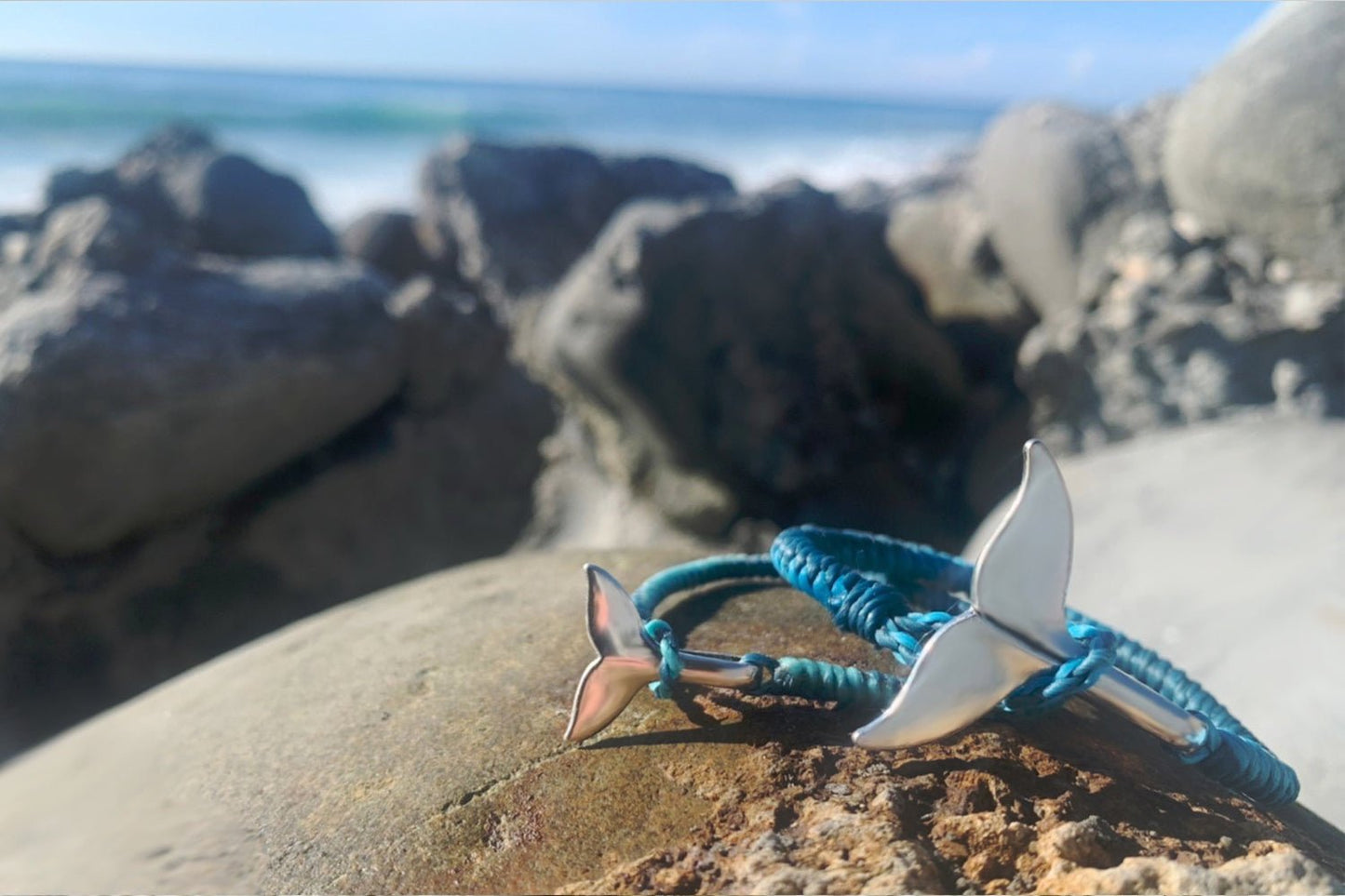 禮品組合 — The Whale鯨魚尾自由藍情侶編織手環